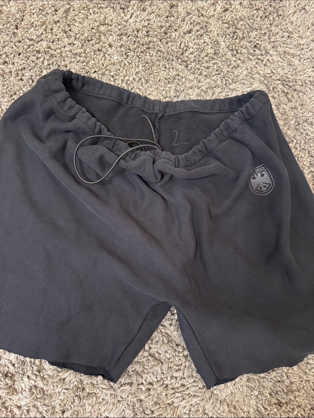 Yeezy vultures Men's Black Drawstring Athletic Shorts